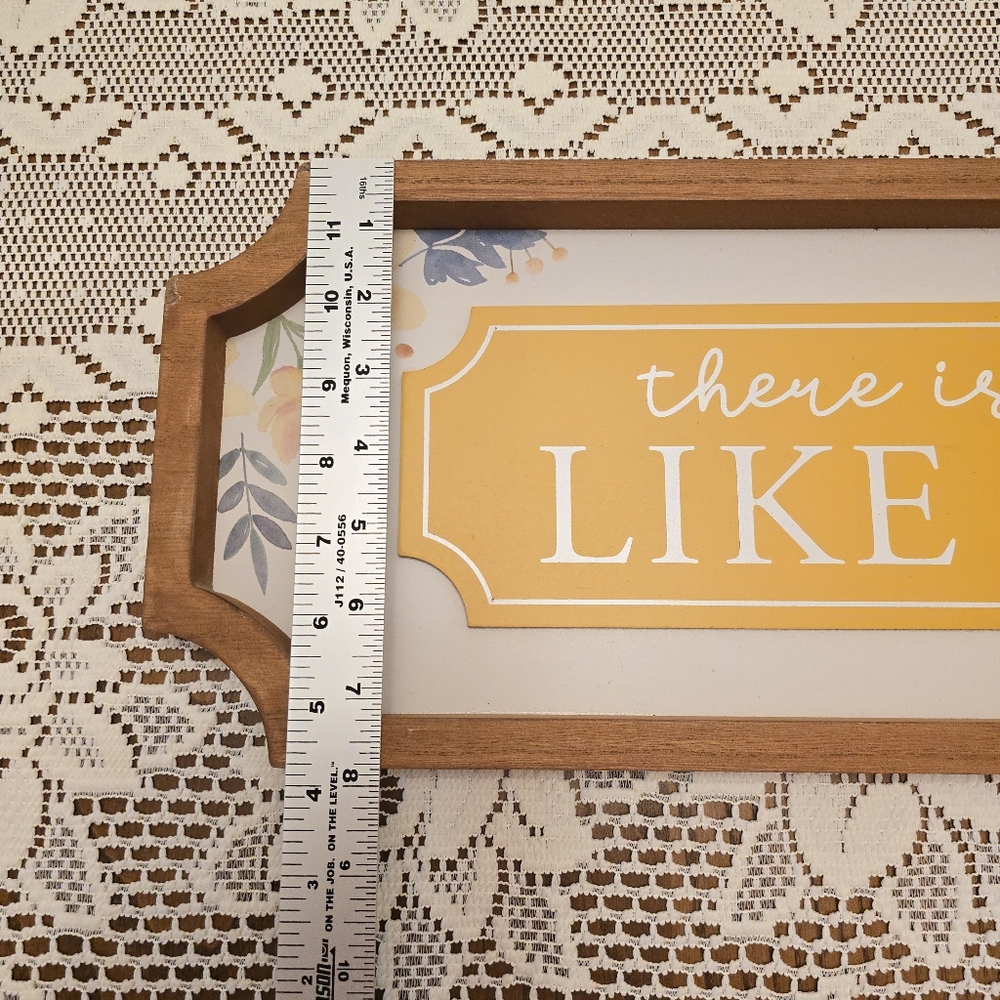 There Is No Place Like Home Wall Decor Sign Yellow 23.5 x 8 inch Ashland - Picture 5 of 8